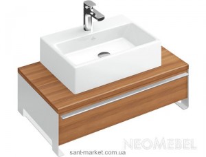 Тумба под раковину Villeroy&Boch Shape подвесная 75x50х23 коричневая C513EHEH