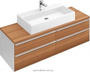 Тумба під раковину Villeroy & Boch Shape підвісна 135x50х41 коричнева C523EHEH