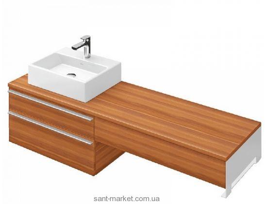 Тумба под раковину Villeroy&Boch Shape левая подвесная 124.9x50х41 коричневая C555EHEH