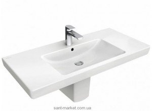 Раковина для ванной подвесная умывальник-столешница Villeroy&Boch коллекция Subway 2.0 белая 7175A001