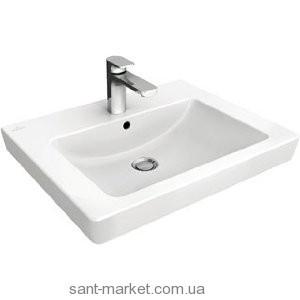 Раковина для ванной на тумбу Villeroy&Boch коллекция Subway 2.0 белая 7113F001