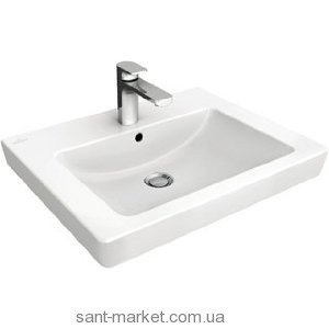 Раковина для ванной на тумбу Villeroy&Boch коллекция Subway 2.0 белая 7113FA01