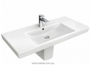 Раковина для ванной подвесная умывальник-столешница Villeroy&Boch коллекция Subway 2.0 белая 7175A101