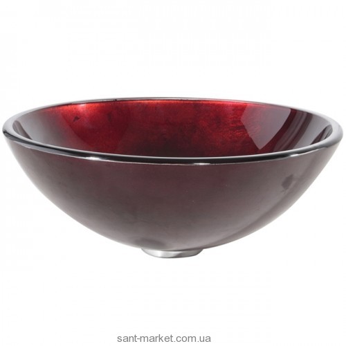 Раковина для ванной накладная Kraus красная GV-200-12mm