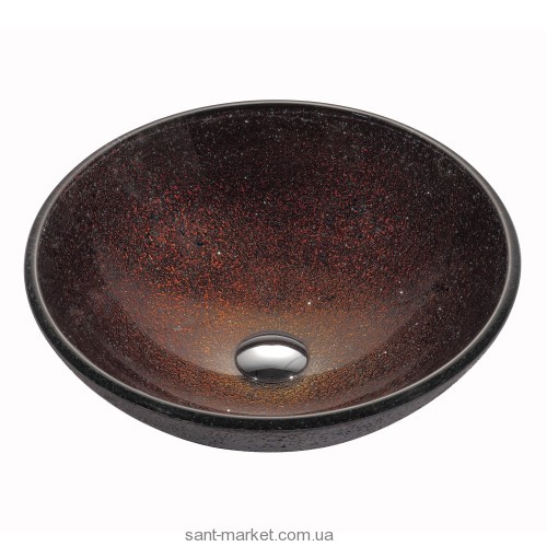 Раковина для ванної накладна Kraus коричнева GV-570-12mm