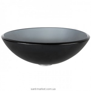Раковина для ванної накладна Kraus чорна GV-104FR-12mm