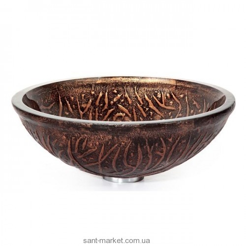 Раковина для ванной накладная Kraus коричневая GV-610-19mm