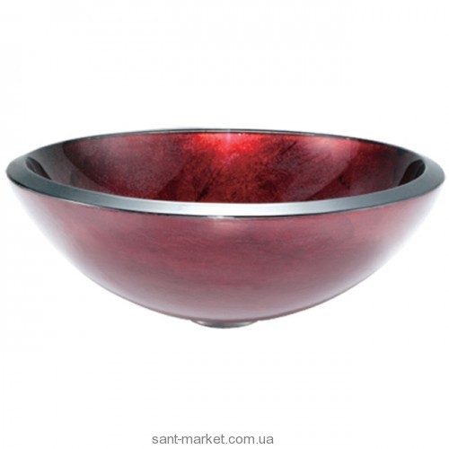 Раковина для ванної накладна Kraus червона GV-200-19mm