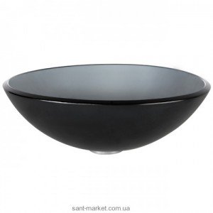 Раковина для ванної накладна Kraus чорна GV-104FR-12mm