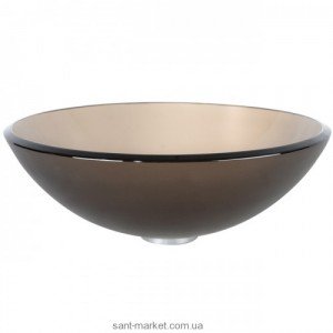 Раковина для ванної накладна Kraus коричнева GV-103FR-12mm