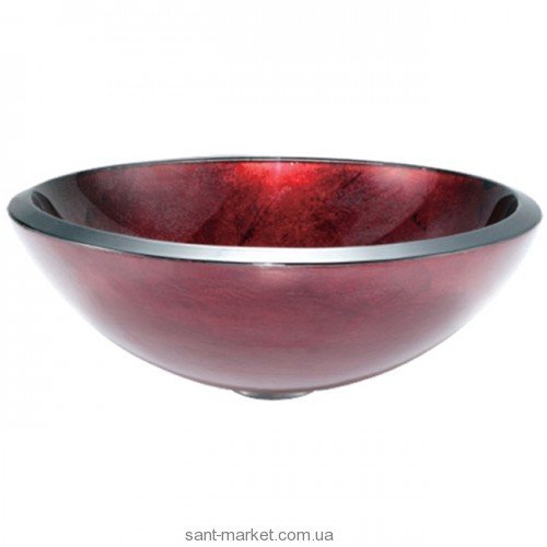 Раковина для ванной накладная Kraus красная GV-200-19mm