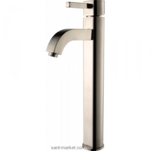 Змішувач для раковини одноважеля високий Kraus колекція Ramus сатин FVS-1007 SN