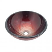 Раковина для ванной накладная Kraus красная GV-692-19mm