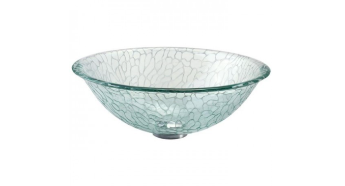 Раковина для ванной накладная круглая стеклянная Kraus GV-950-12mm