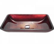 Раковина для ванної накладна скляна Kraus GVR-200-RE-15mm