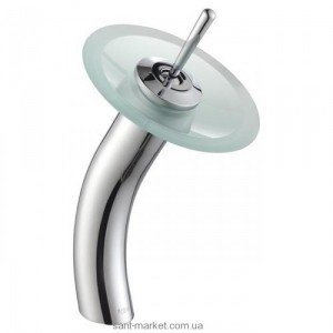 Змішувач для раковини з джойстиком каскадний високий Kraus колекція Single хром KGW-1700