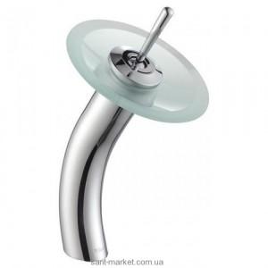 Змішувач для раковини з джойстиком каскадний високий Kraus колекція Single хром KGW-1700