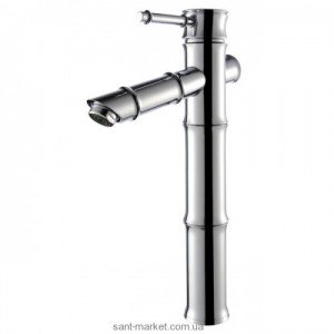 Смеситель для раковины однорычажный высокий Kraus коллекция Bamboo хром KBF-1300