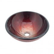 Раковина для ванной накладная Kraus красная GV-692-19mm