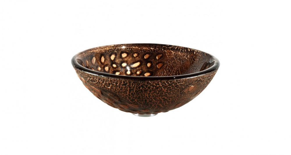 Раковина для ванної накладна кругла скляна Kraus GV-700-19mm