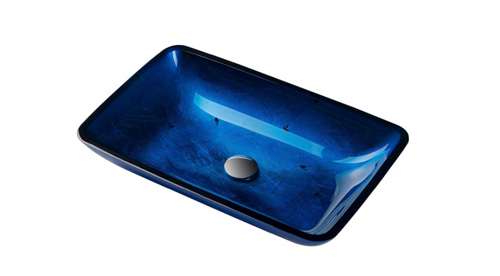 Раковина для ванної накладна скляна Kraus GVR-204-RE-15mm