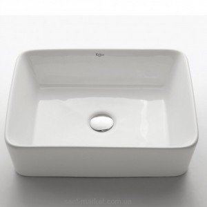 Раковина для ванної накладна Kraus біла KCV-121