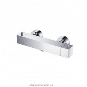 Смеситель для душа настенный двухвентильный с термостатом Kraus хром UKR-46039