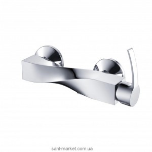 Смеситель для душа настенный однорычажный Kraus хром UKR-35009