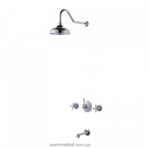 Душевая система Kraus Apollo с верхним душем и смесителем хром KEF-16054CH