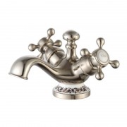 Змішувач для раковини Kraus Apollo двухвентильний латунь сатин KEF-16000BN