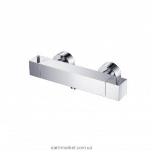 Смеситель для душа настенный двухвентильный с термостатом Kraus хром UKR-46039