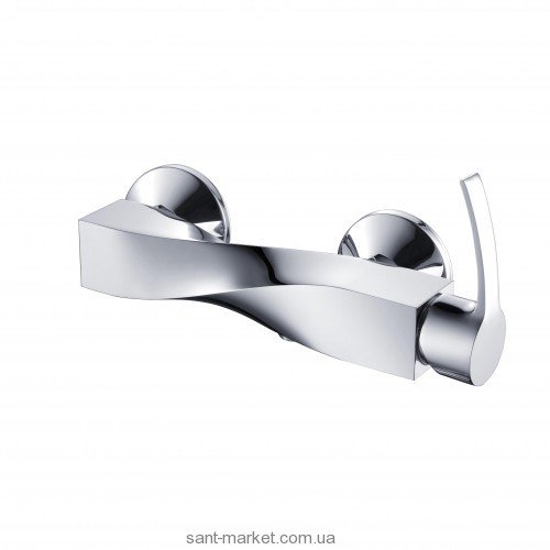 Смеситель для душа настенный однорычажный Kraus хром UKR-35009
