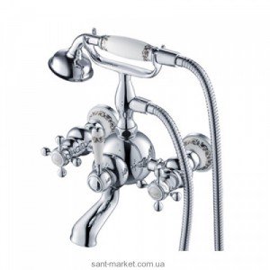 Смеситель двухвентильный для ванны с душем Kraus коллекция Apollo хром KEF-16060CH