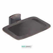 Мильниця для ванною Kraus Fortis з настінним тримачем латунь темний шоколад KEA-13305-ORB