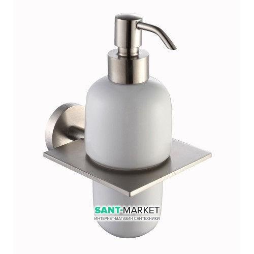 Диспенсер для жидкого мыла Kraus Imperium с настенным держателем сатин KEA-12261BN
