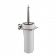 Ершик для унитаза Kraus Imperium с настенным держателем керамика/латунь сатин KEA-12231BN