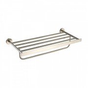 Полочка для ванной Kraus Imperium с держателем для полотенец латунь сатин KEA-12242BN 