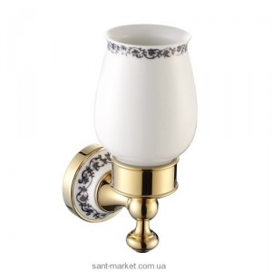 Cтакан для зубных щеток Kraus Apollo с настенным держателем золото KEA-16504G