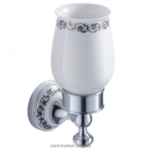 Cтакан для зубных щеток Kraus Apollo с настенным держателем хром KEA-16504CH