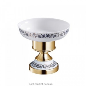 Мыльница для ванной Kraus Apollo керамика/латунь золото KEA-16507G