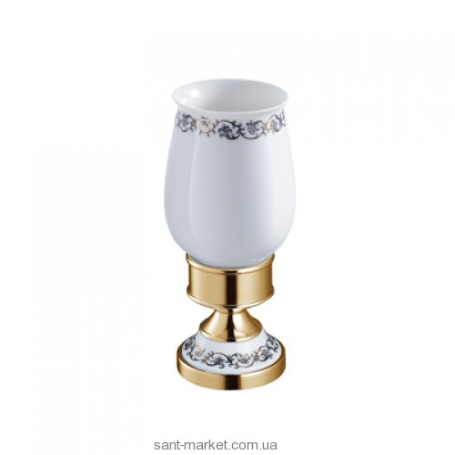 Cтакан для зубных щеток Kraus Apollo керамика/латунь золото KEA-16513G