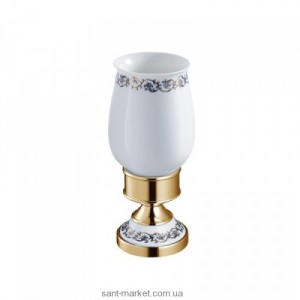 Cтакан для зубных щеток Kraus Apollo керамика/латунь золото KEA-16513G