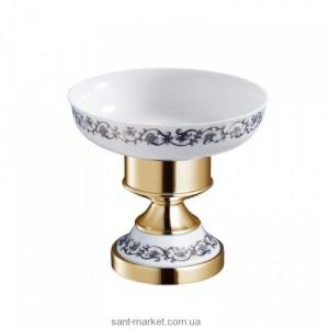 Мыльница для ванной Kraus Apollo керамика/латунь золото KEA-16507G