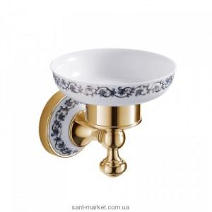 Мыльница для ванной Kraus Apollo с настенным держателем золото KEA-16503G