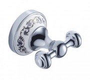 Крючок для ванной Kraus Apollo двойной латунь хром KEA-16501CH