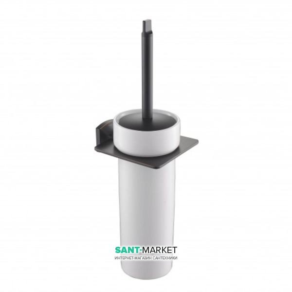 Ершик для унитаза Kraus Fortis с настенным держателем темный шоколад KEA-13331-ORB