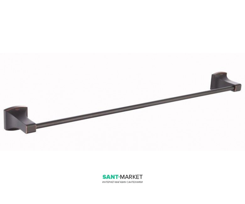 Настенный держатель для полотенец Kraus Fortis латунь темный шоколад KEA-13337-ORB