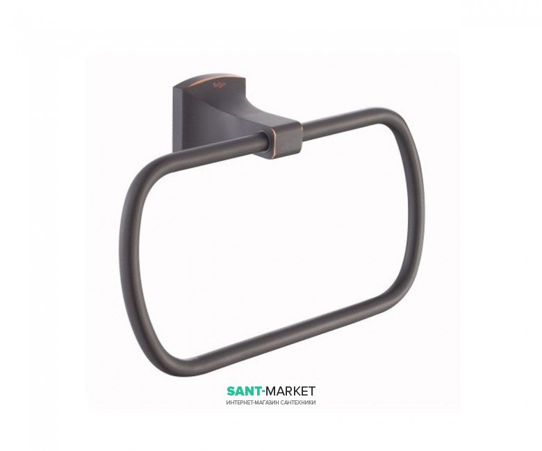 Настінний тримач-кільце для рушників Kraus Fortis латунь темний шоколад KEA-13329-ORB