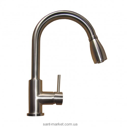 Змішувач для кухні з висувною лійкою Kraus змішувач нержавіюча сталь KPF-2135