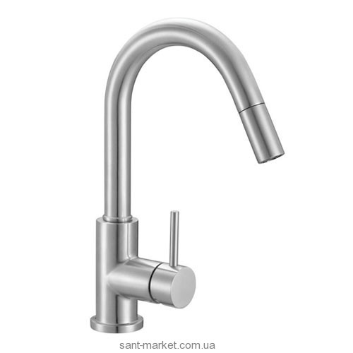 Змішувач для кухні з висувною лійкою Kraus змішувач нержавіюча сталь KPF-2136